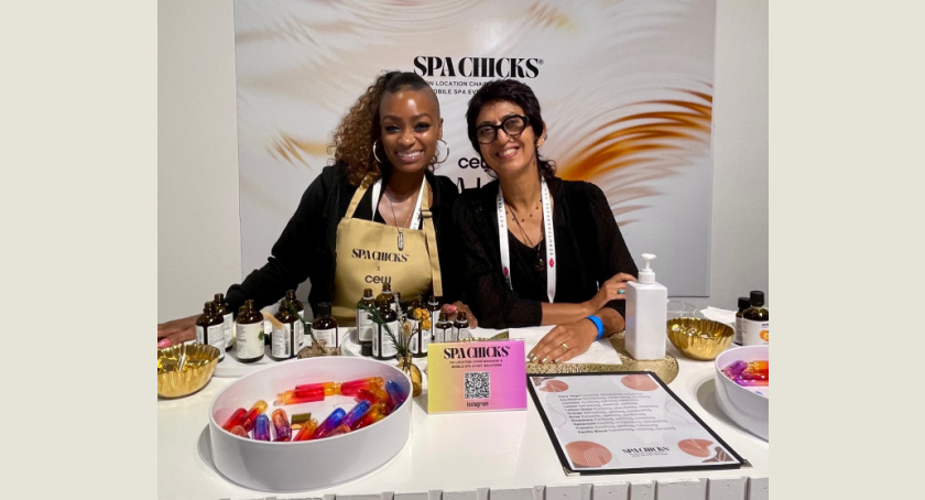 Aromatherapy with Spa Chicks at the CEW Beauty Expo 2025.